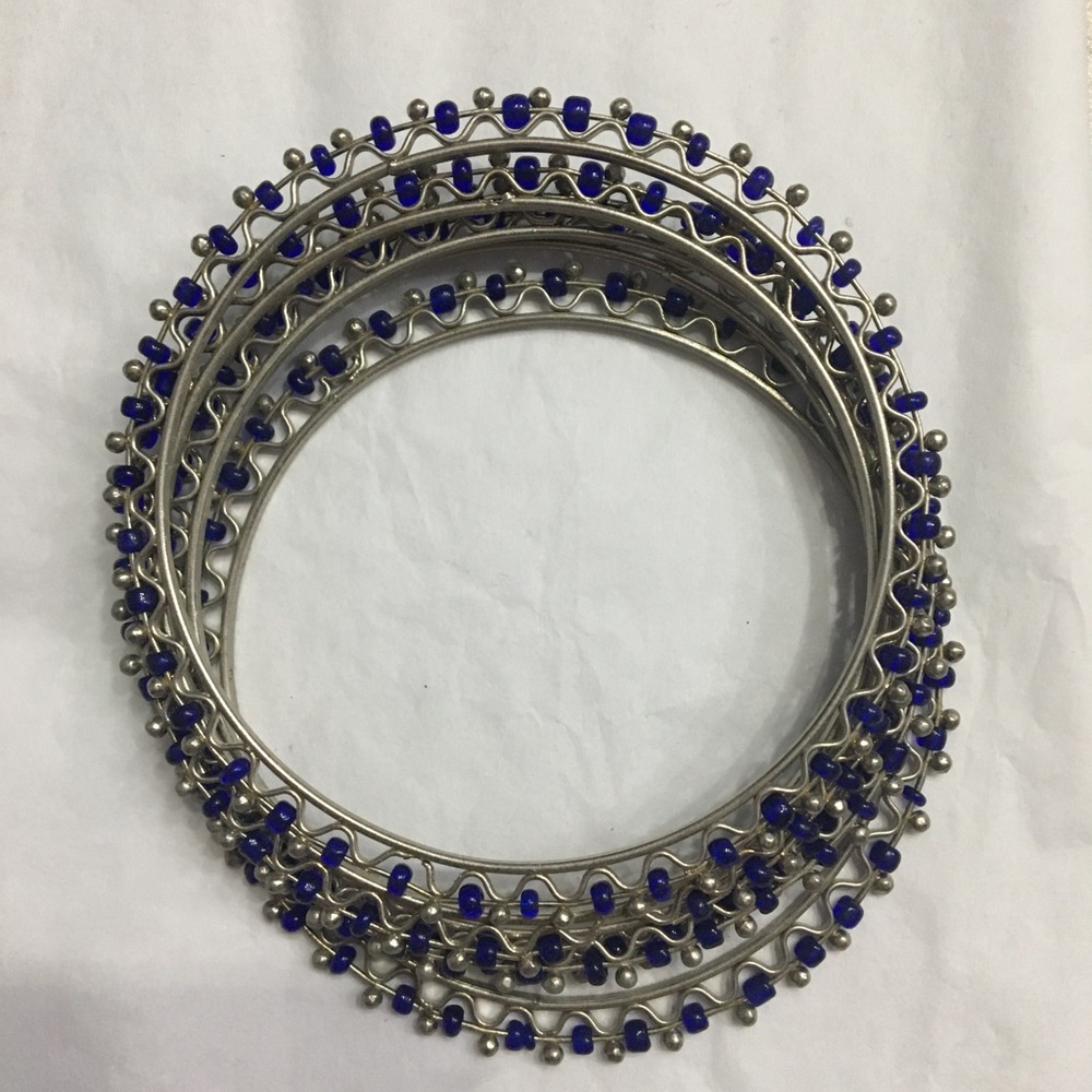 Blue bracelets